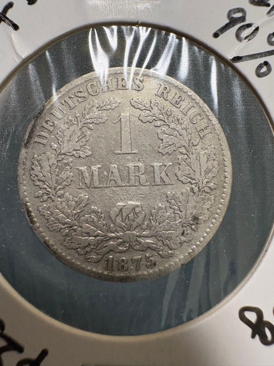 ドイツ帝国 1マルク銀貨 1875年 D 銀90% 古銭｜Yahoo!フリマ（旧PayPay