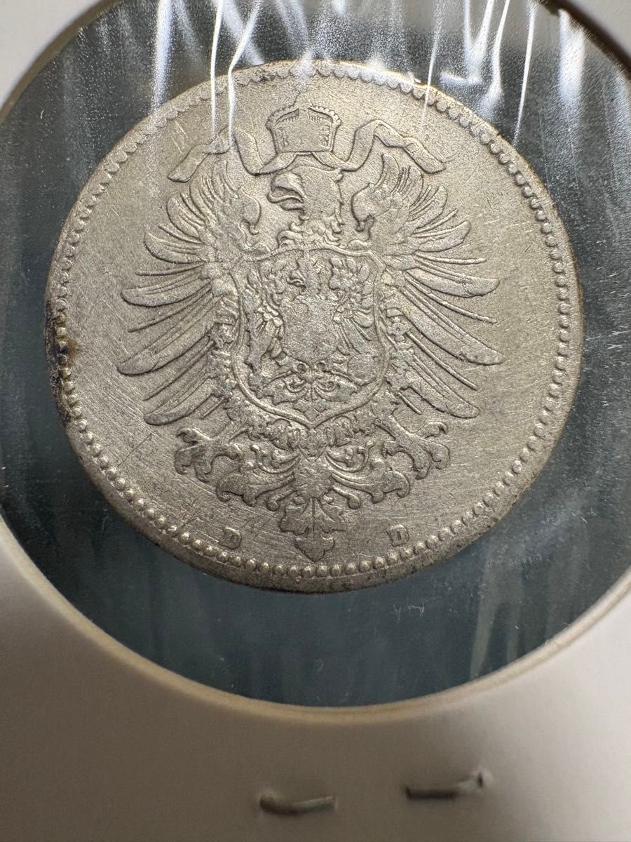 ドイツ帝国 1マルク銀貨 1875年 D 銀90% 古銭｜Yahoo!フリマ（旧PayPay