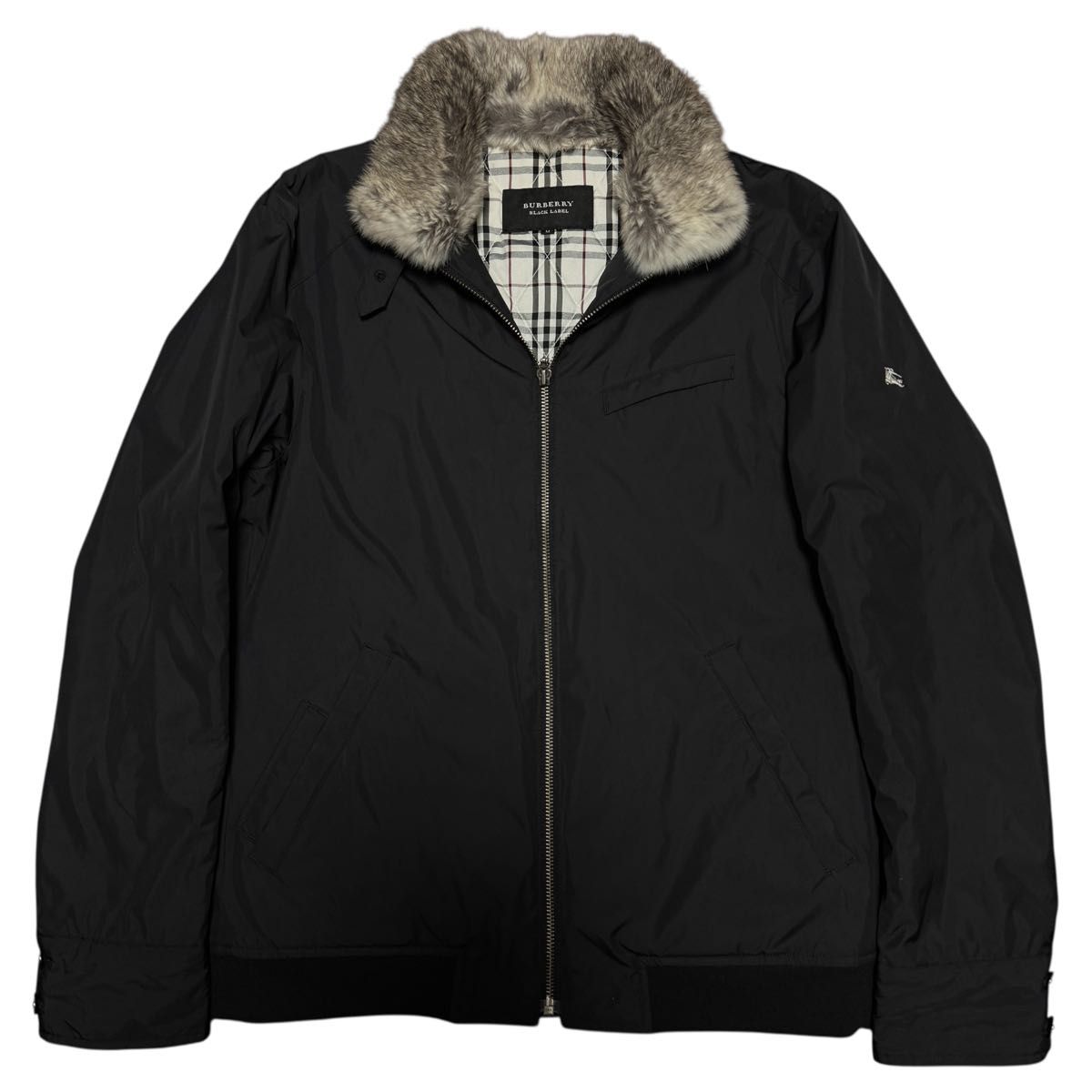 BURBERY BLACK LABEL バーバリーブラックレーベル RABBIT FUR