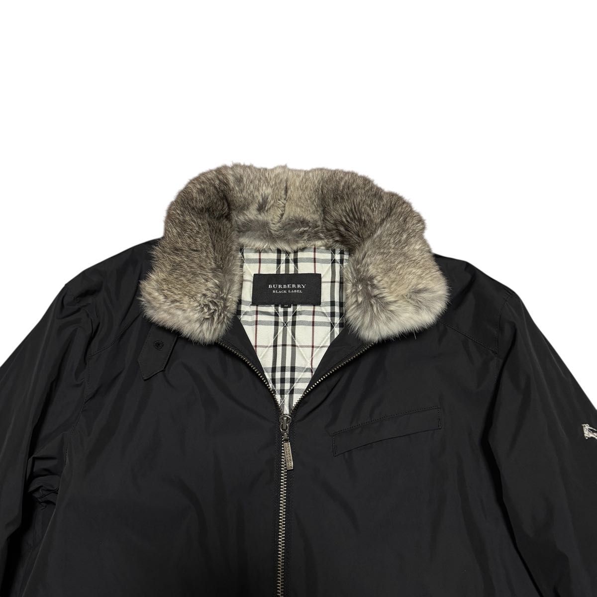 BURBERY BLACK LABEL バーバリーブラックレーベル RABBIT FUR