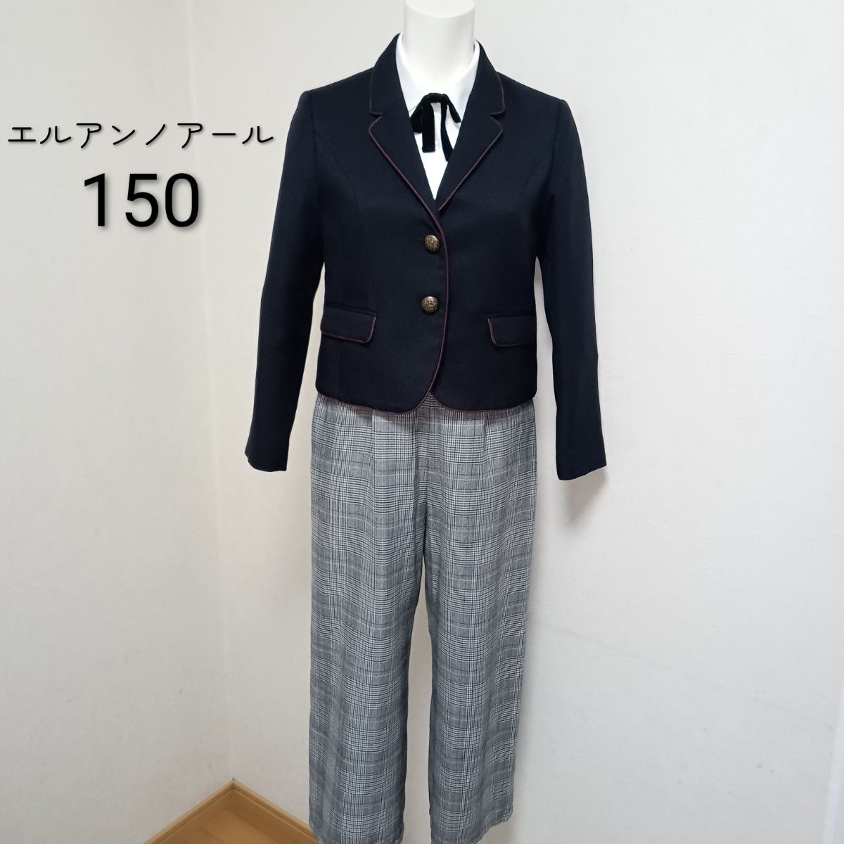 150 卒服 ELLE EN NOIR エルアンノワール ブレザーワイドパンツスーツ