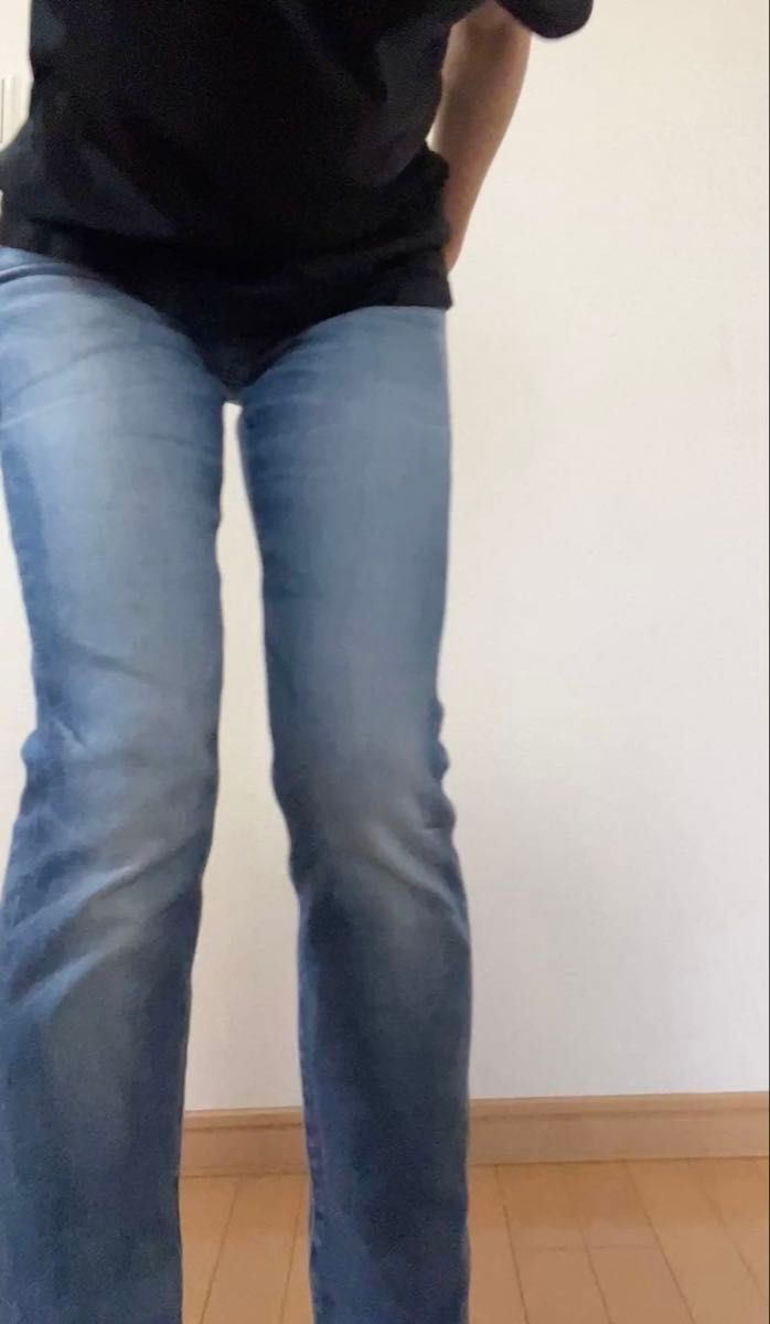 na e ナエ Wide Loose Jeans Deep Blue S通常丈 ジーンズ デニム