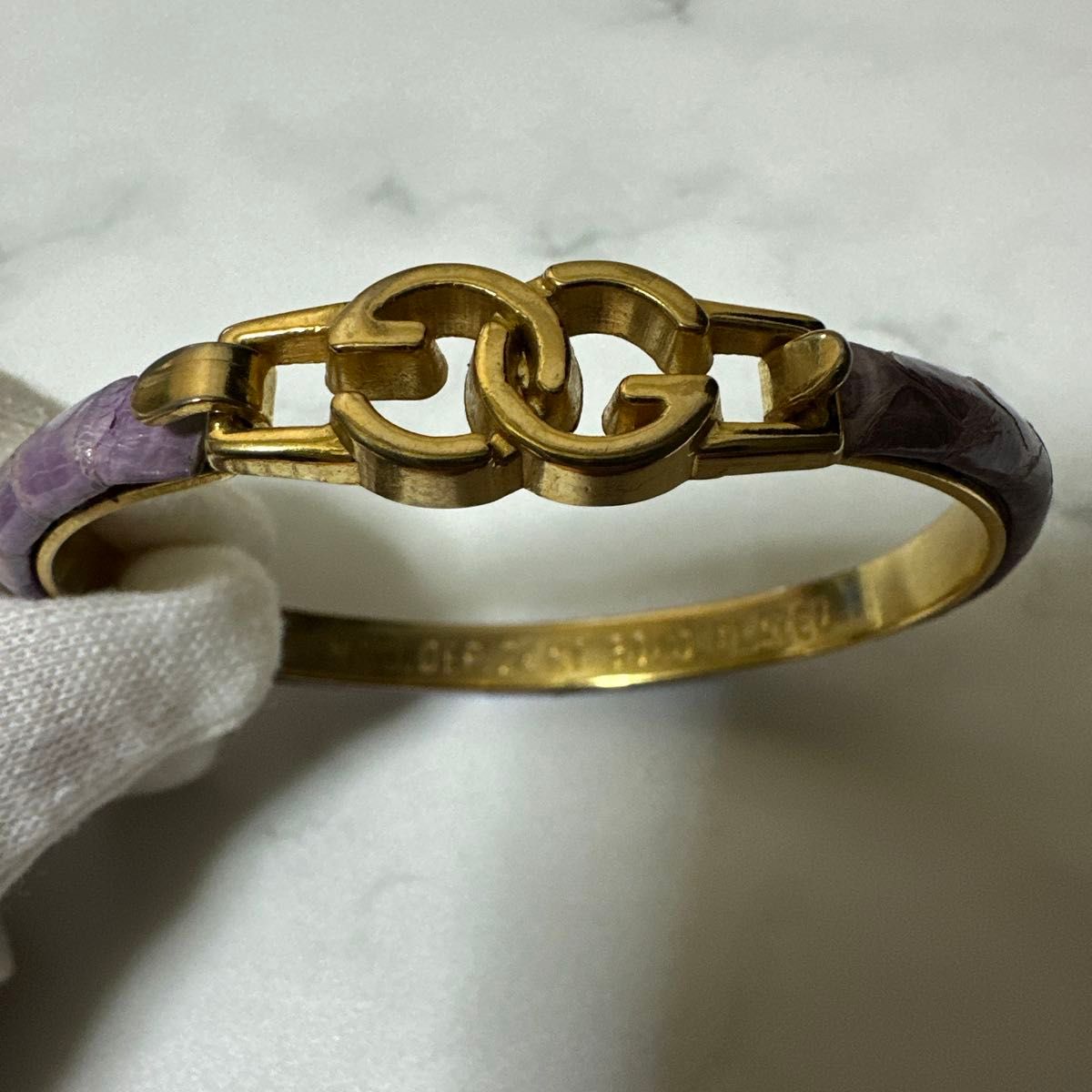 GUCCIヴィンテージ グッチ ゴールドバングル24KT イタリア製