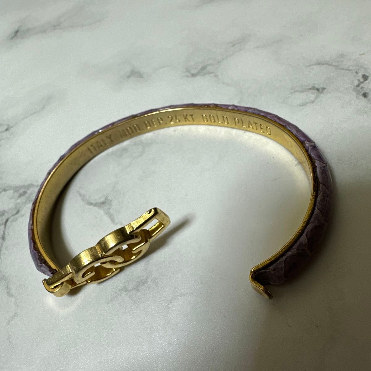 GUCCIヴィンテージ グッチ ゴールドバングル24KT イタリア製