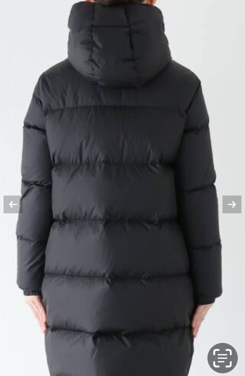 極美品 MONCLER モンクレール ダウンコート ブラック ロゴワッペン