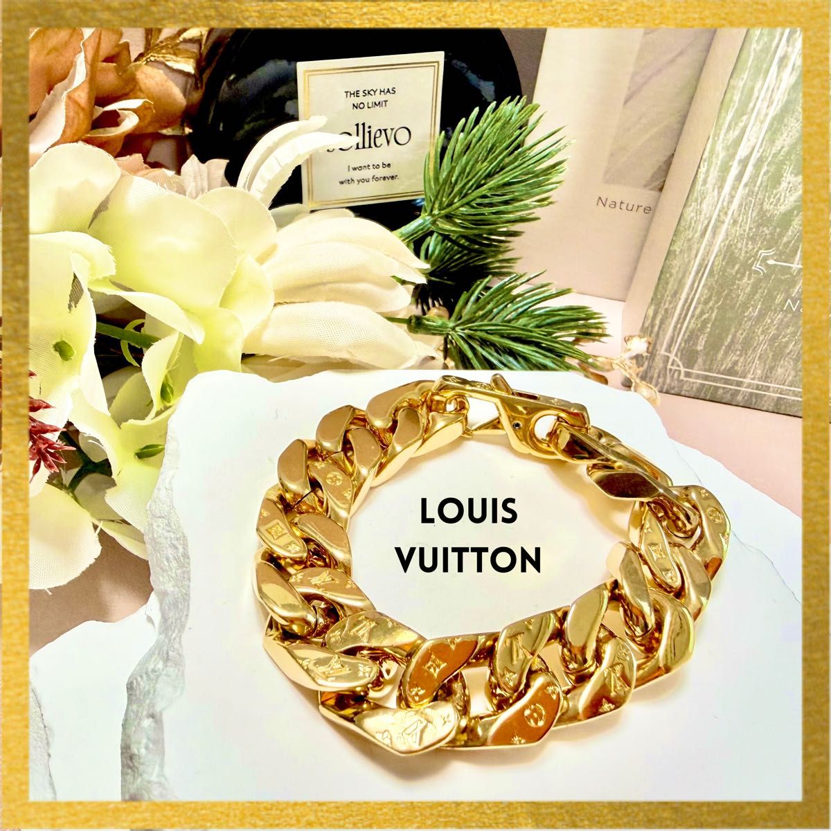 LOUIS VUITTON ルイヴィトン ゴールド 金 チェーン ブレスレット