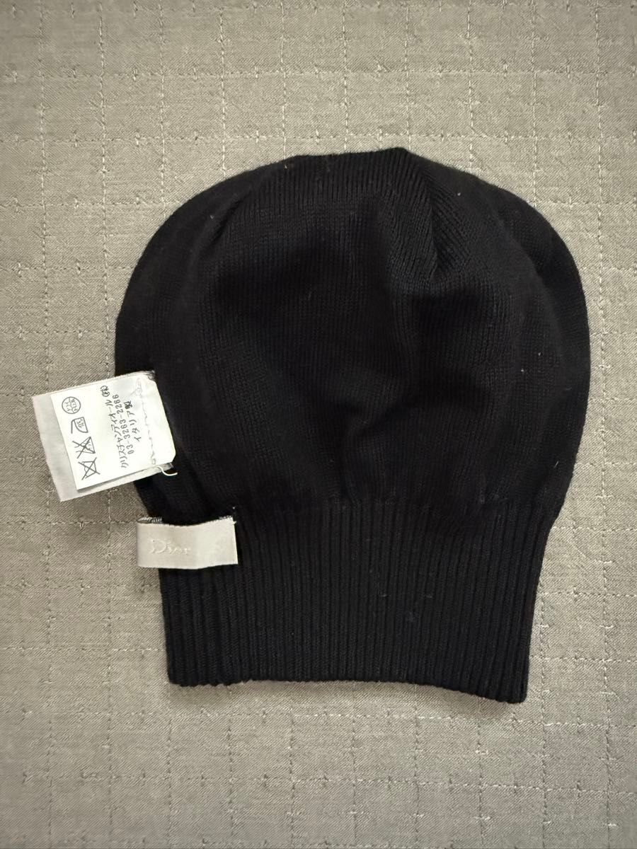 新品同様】DIOR HOMME ニットキャップ／BEE刺繍／試着のみ・自宅保管