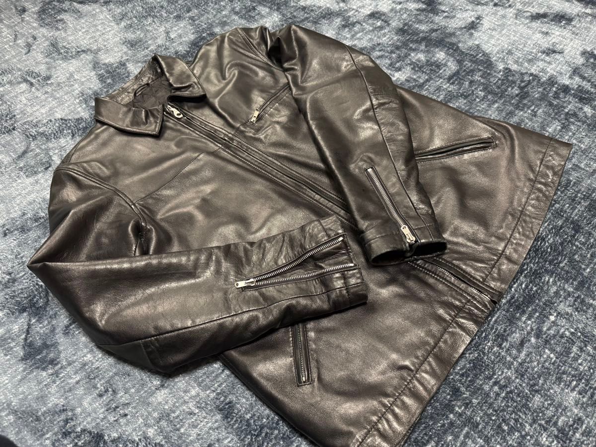 STUSSY ステューシー レザージャケット ライダース 革ジャン riri XL