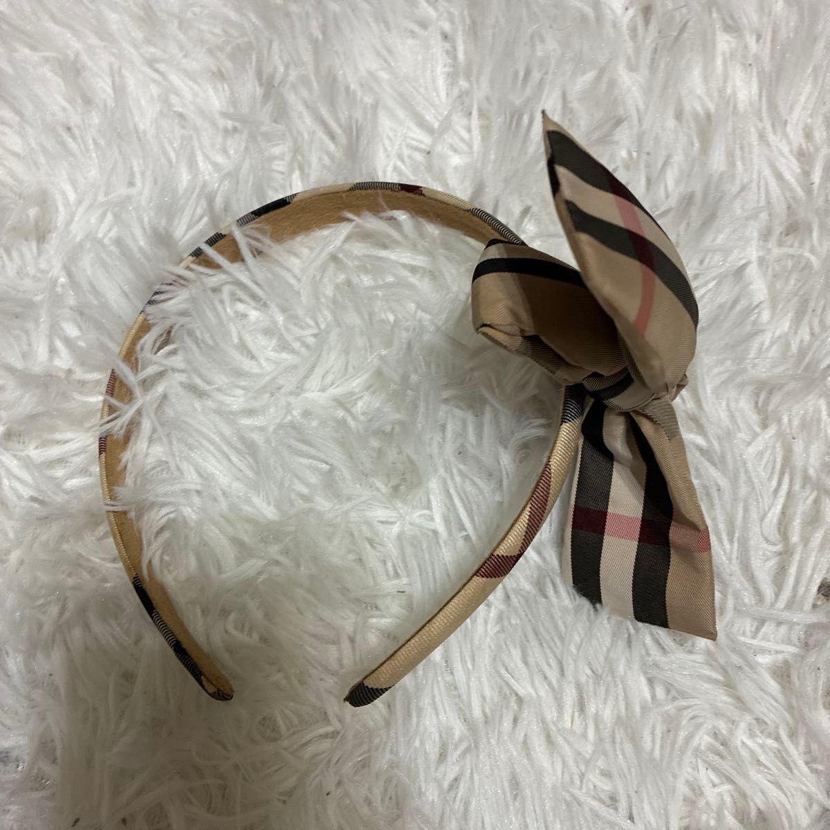 BURBERRY バーバリー チェック柄 リボン カチューシャ｜Yahoo!フリマ