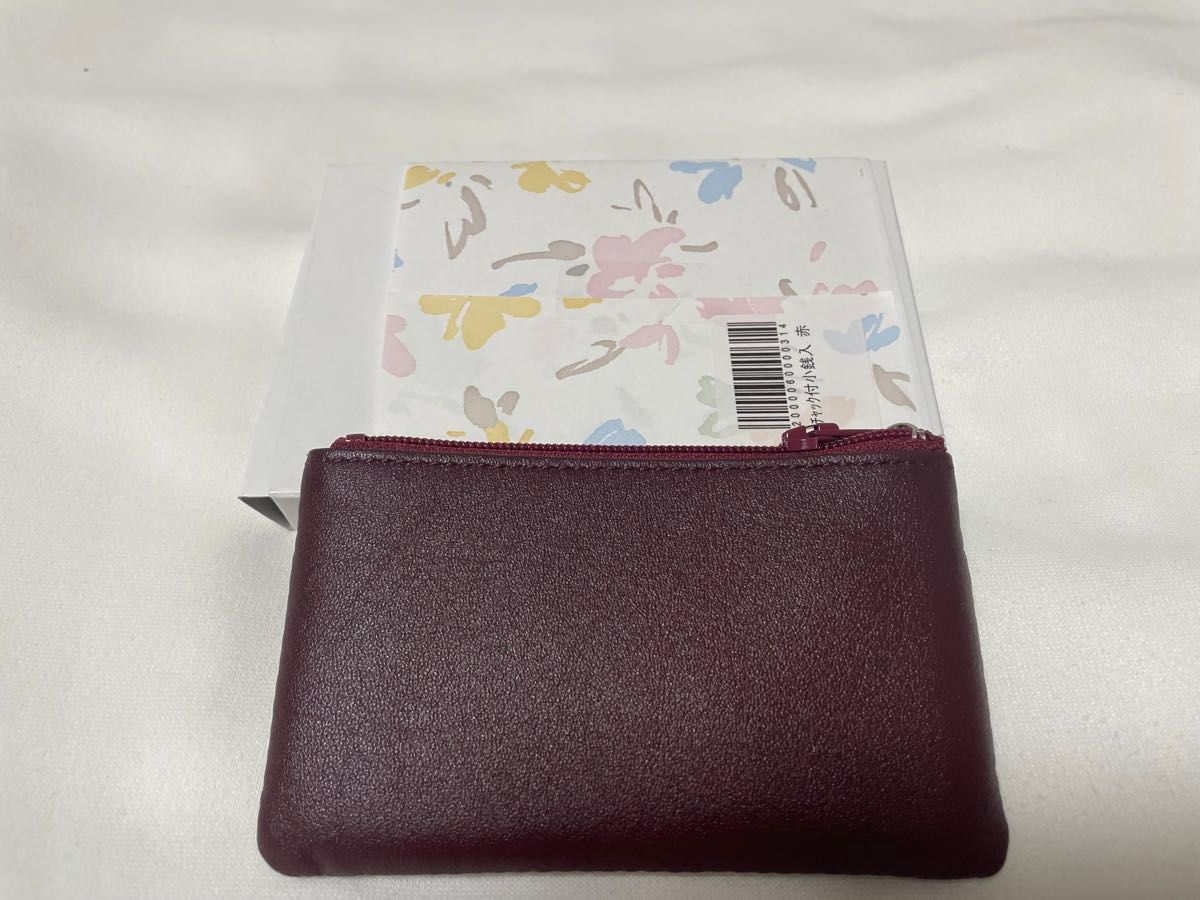 皇居 財布 チャック付き コインケース 赤 レッド 新品未使用 小銭入れ