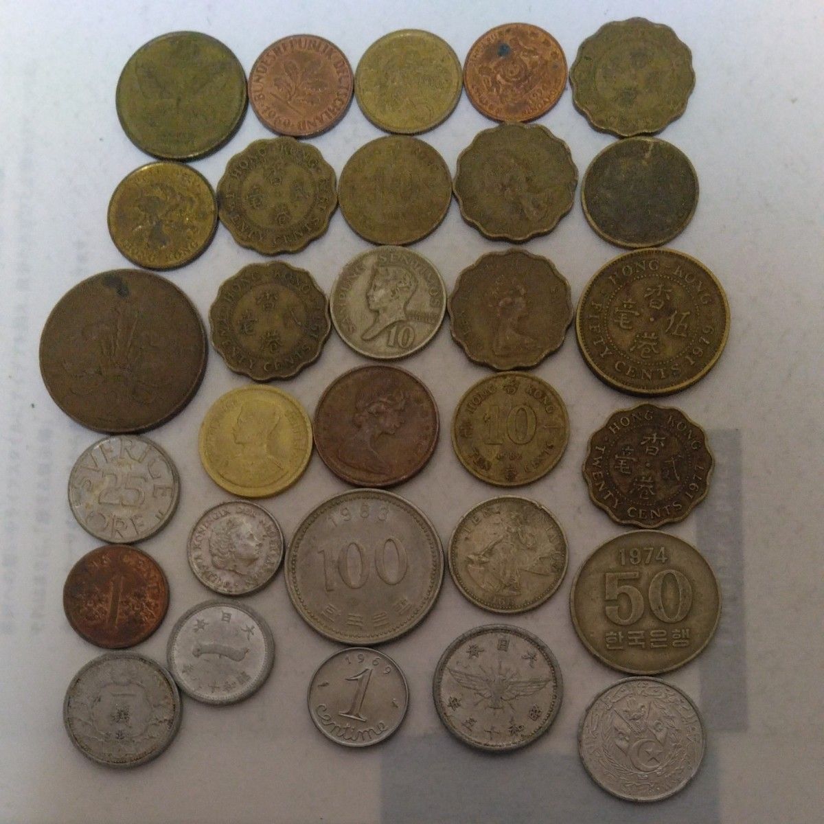 M0141【外国硬貨】約5kg 古銭 硬貨 メダル まとめ売り M0141外国硬貨約