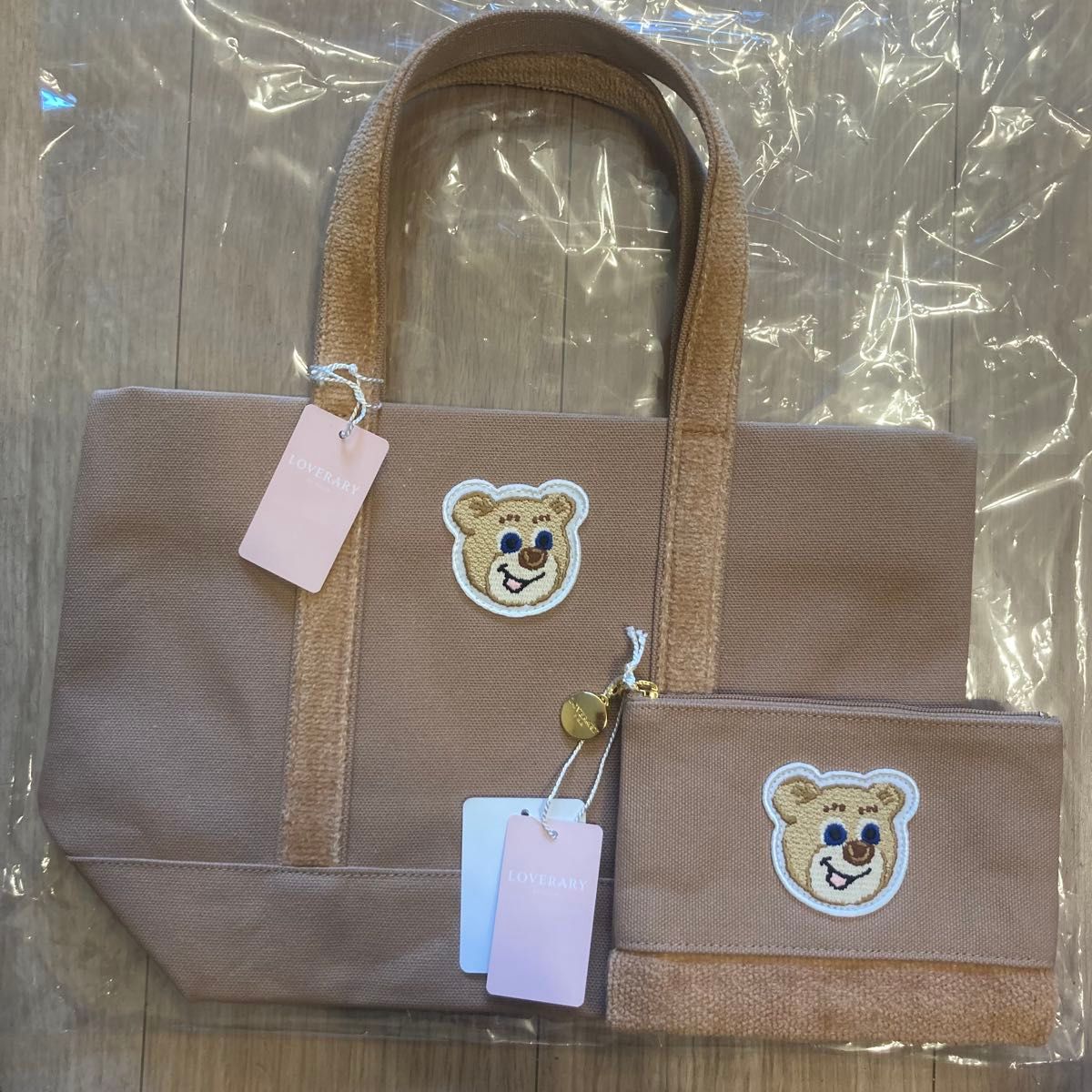 新品・タグ付き】【フェイラー】オールドテディ ワッペントートバッグ