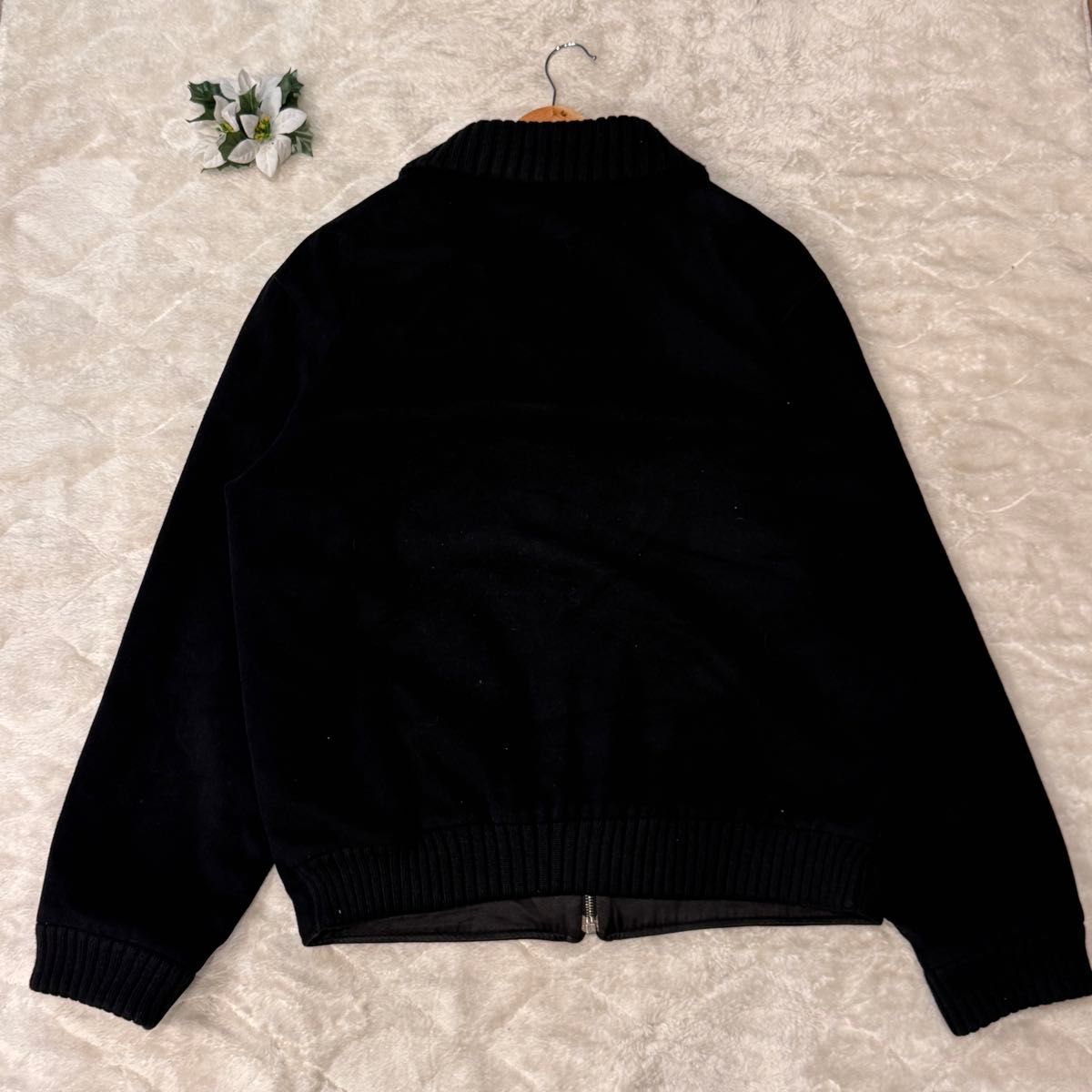 agnes b homme アニエスベー オム カシミヤ混 ウール ジップアップ
