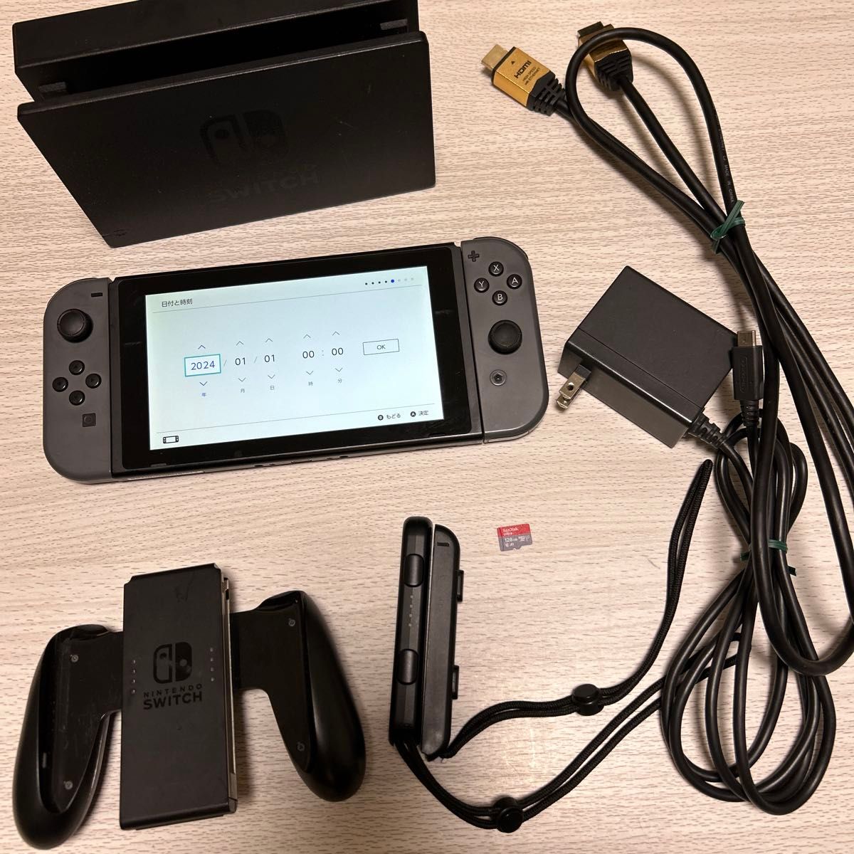 限定価格】Nintendo Switch 本体 Joy-Con 充電ドック sdカード128GB 付