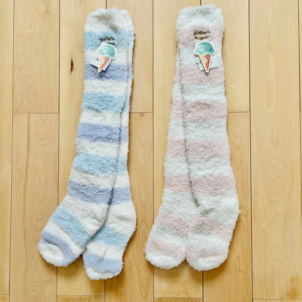 新品】ジェラートピケ ジェラピケ ロングソックス もこもこ モコモコ