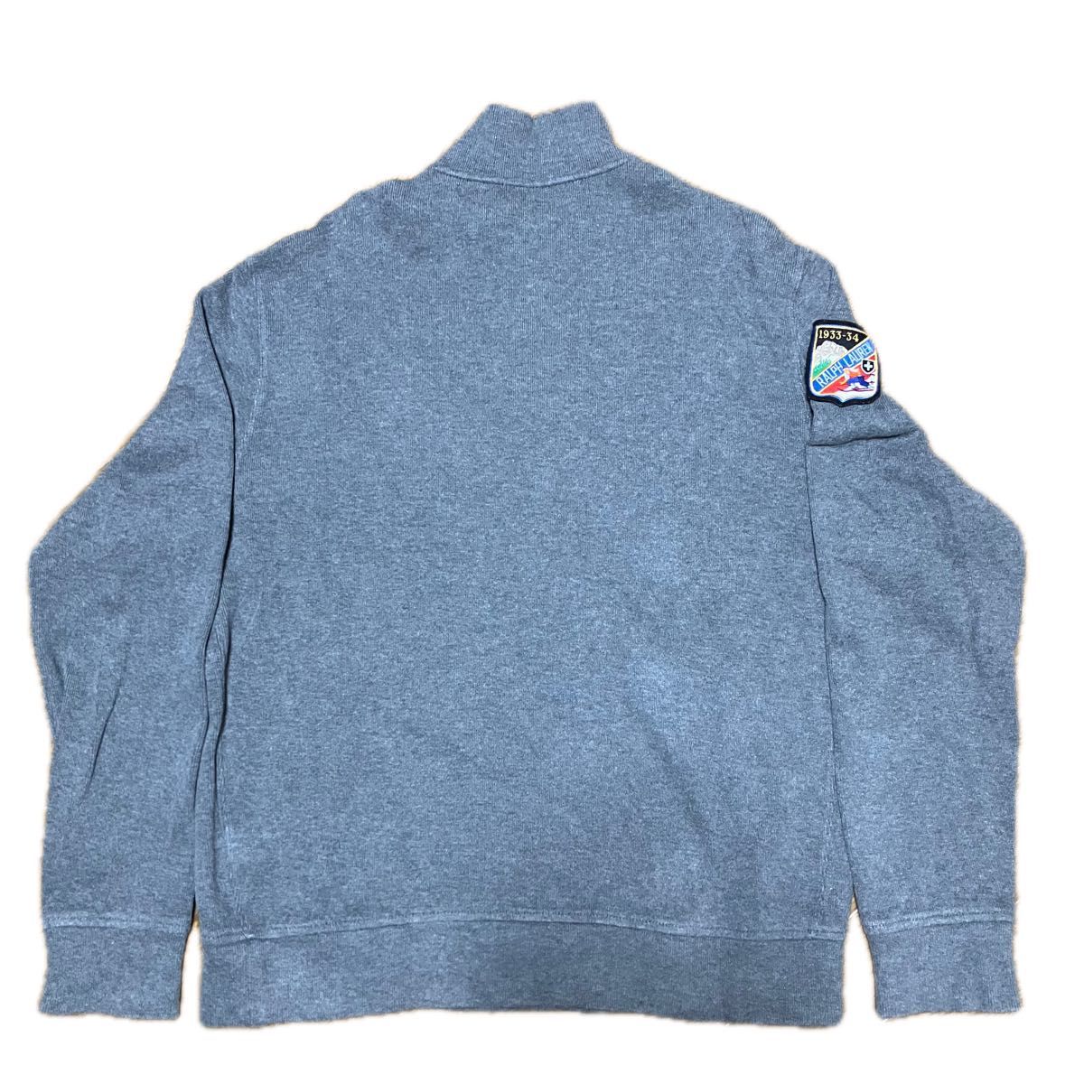 POLO RALPH LAUREN ハーフジップスウェット グレー ポニー刺繍 ラルフ