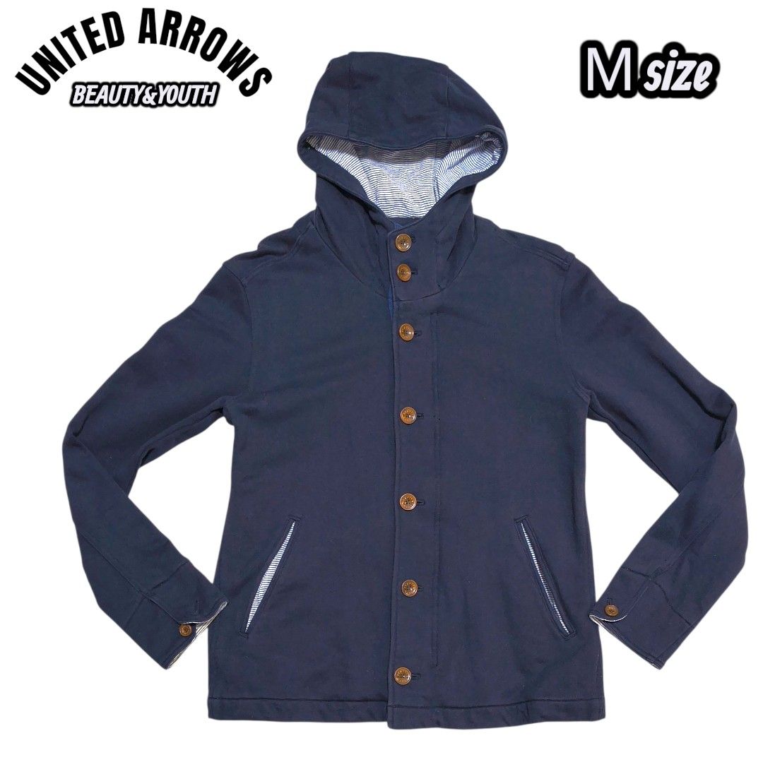 UNITED ARROWS BEAUTY&YOUTH フード付きジャケット Mサイズ ネイビー