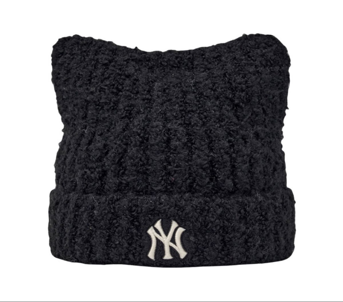 新品】MLB Korea カリナ着用 猫耳ニット帽/ブラック｜Yahoo!フリマ（旧