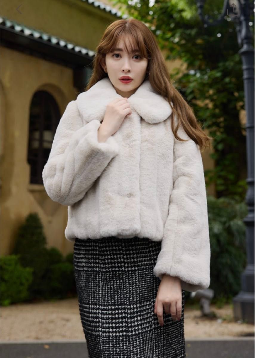最終値下げ her lip to ハーリップトゥ Hemingway Check Tweed Long