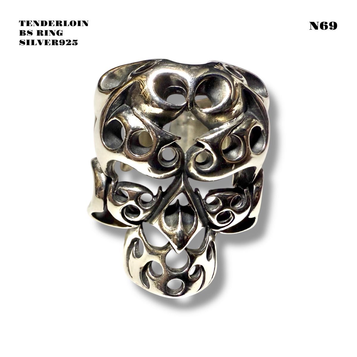 人気品 TENDERLOIN テンダーロイン T-SKULL RING BS ボルネオスカル