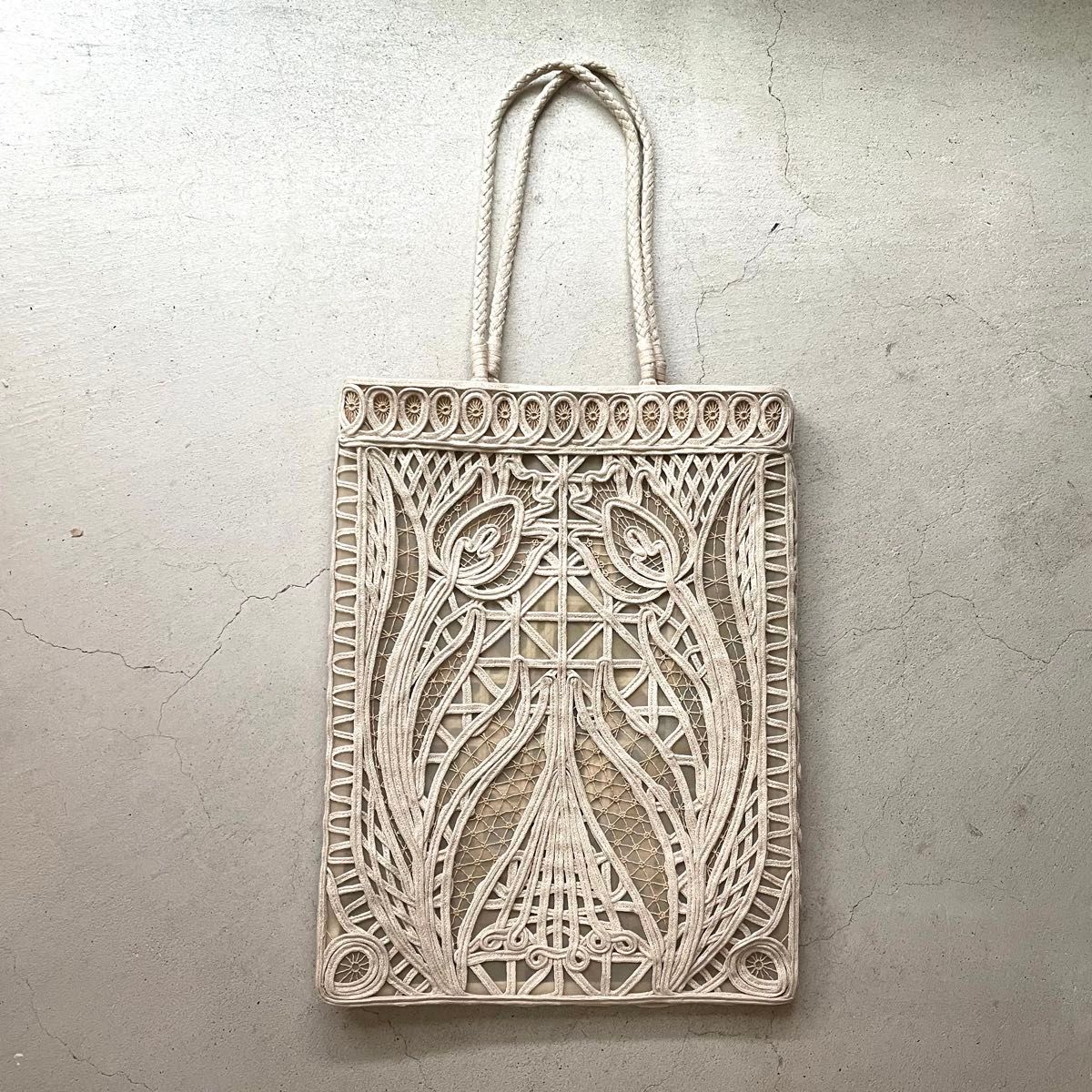 Mame Kurogouchiマメ クロゴウチCording Embroidery Tote Bag コード