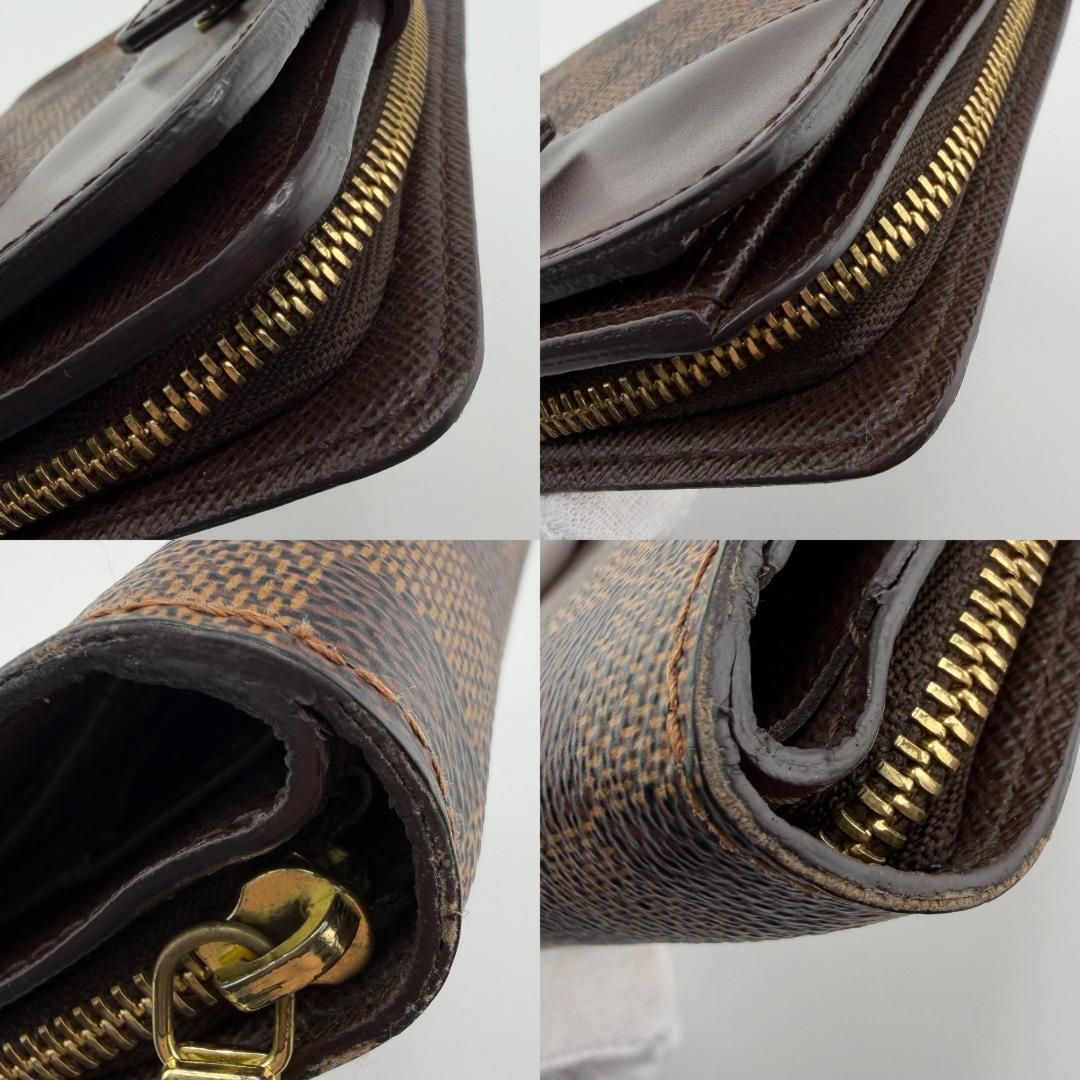 LOUIS VUITTON ルイ ヴィトン ダミエ エベヌ 二つ折り 財布｜Yahoo