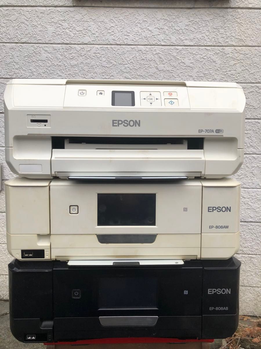 ジャンク エプソン 3台 EP-808AW EP-707A EP-808AB EPSON EP