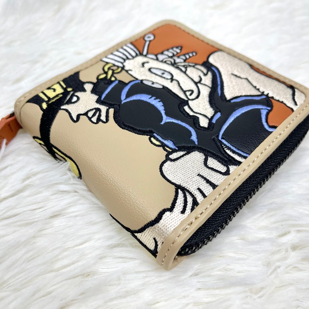 ジョジョ×グラニフ オインゴ・ボインゴ 2つ折り財布 刺繍｜Yahoo