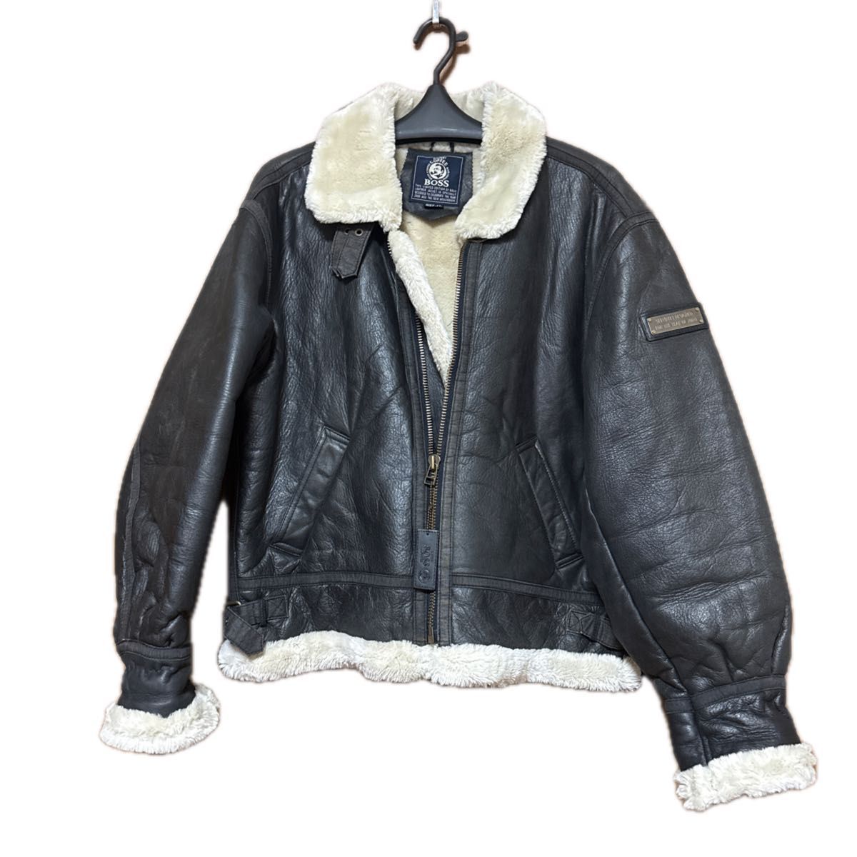 サントリー BOSS 2000年限定B-3フライトジャケット ボスジャン レザー