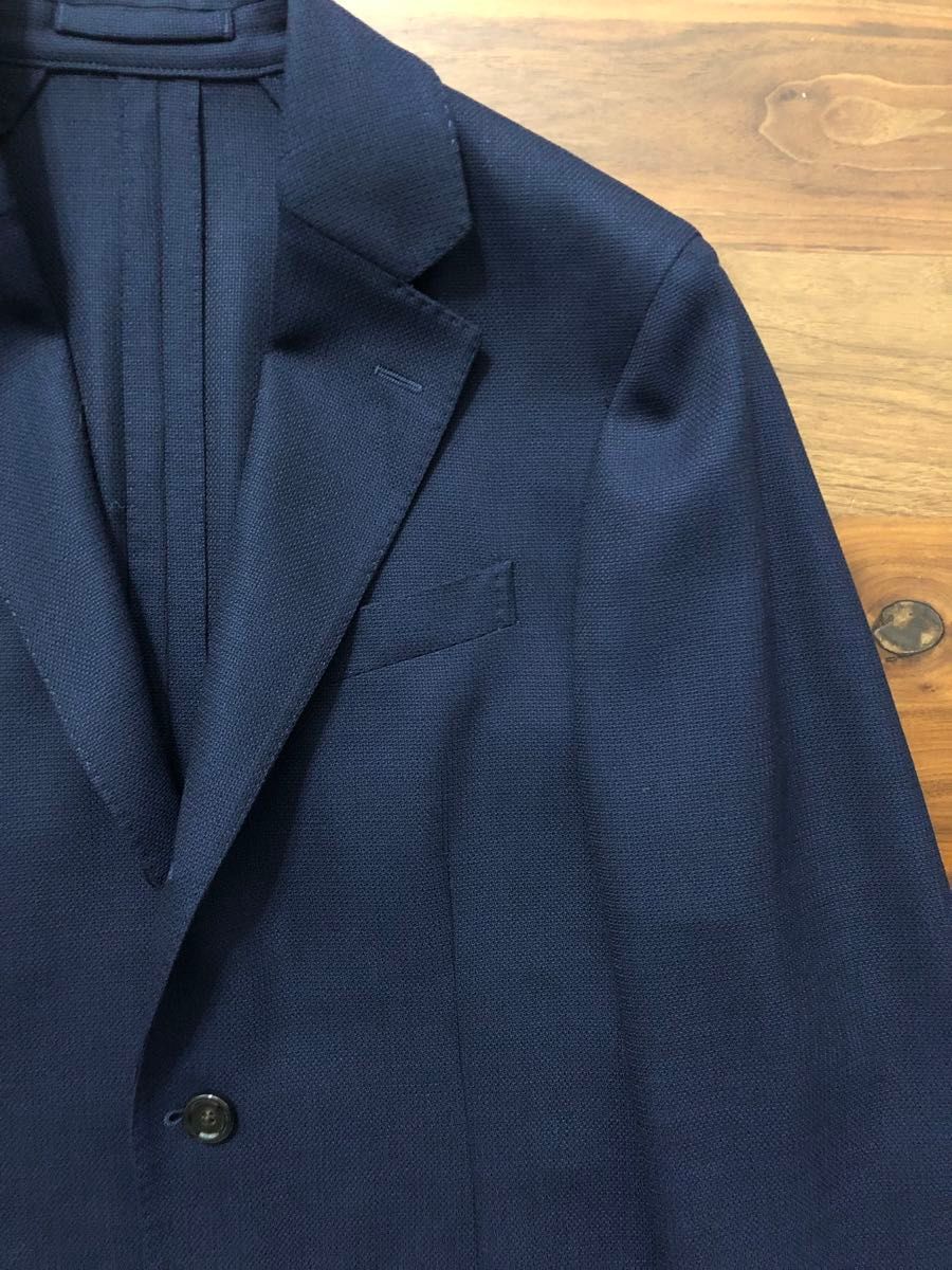 超美品】LARDINIラルディーニホップサックジャケット44ネイビー最新