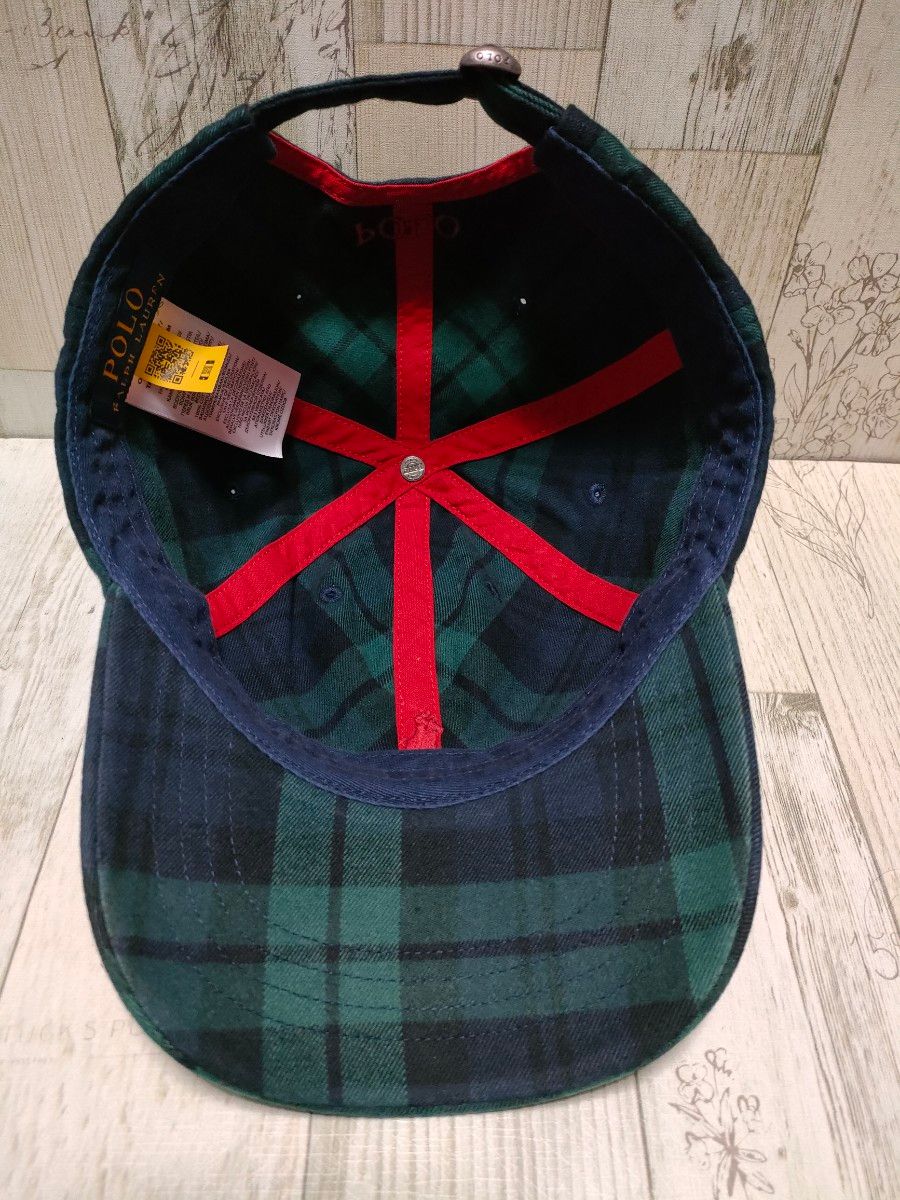 ポロラルフローレン ブラックウォッチ キャップ POLO RALPH LAUREN