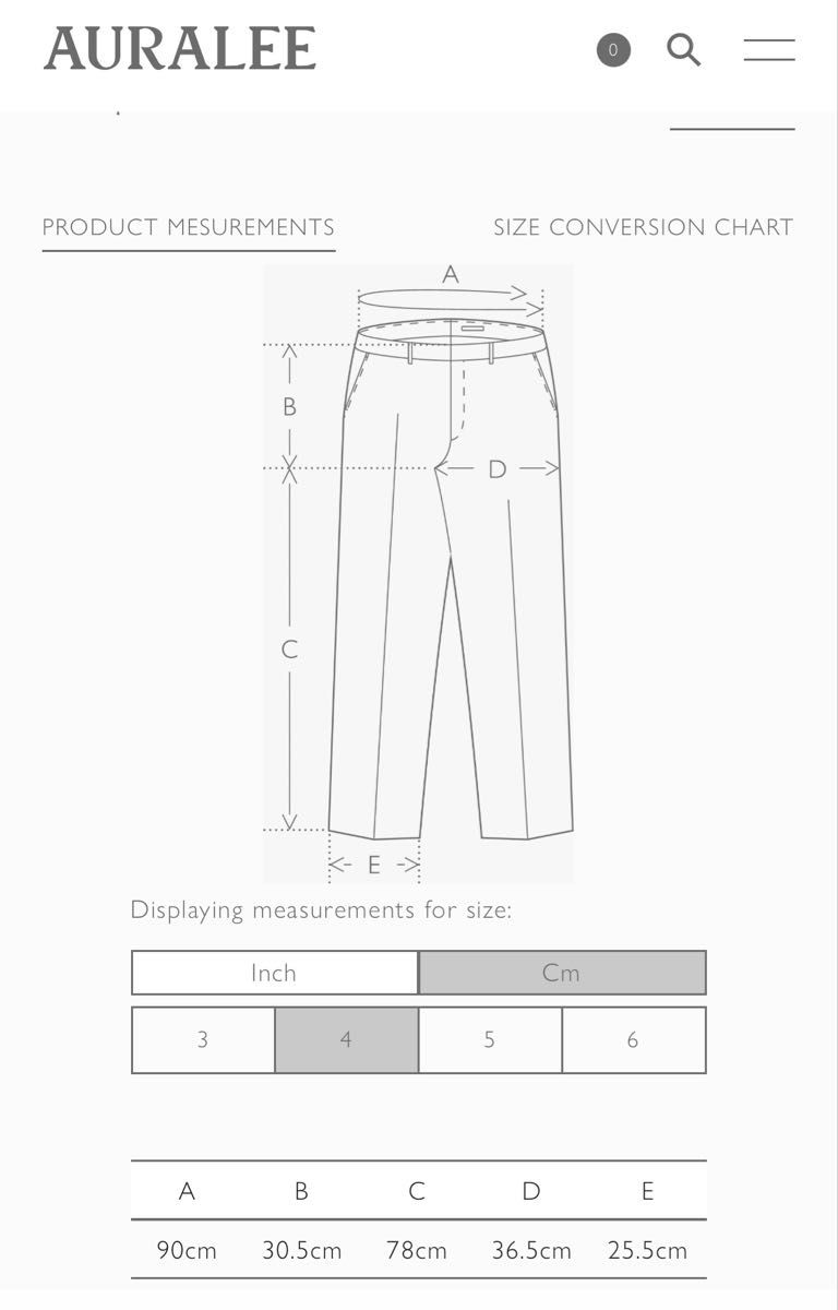 AURALEE PRODUCT DYED COTTON DUCK PAINTER PANTS｜Yahoo!フリマ（旧