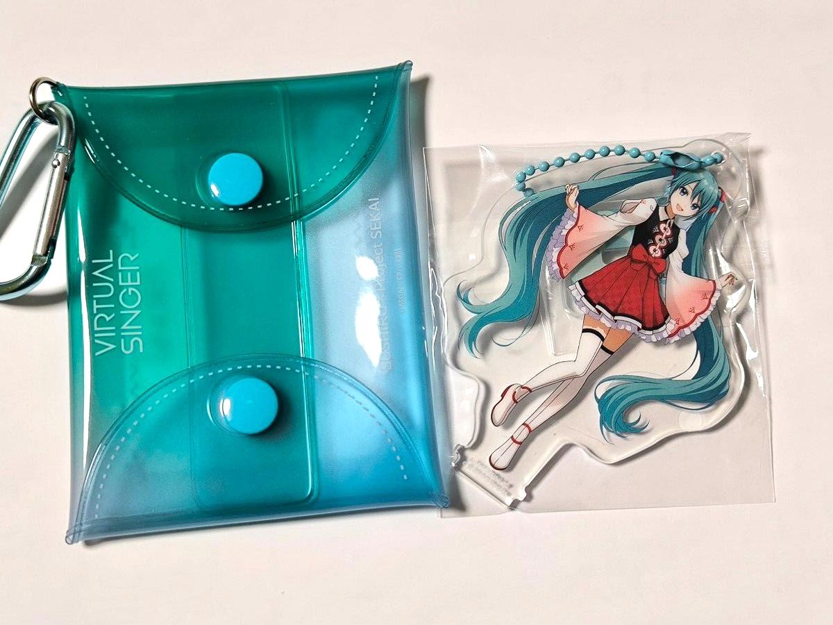 プロセカ スシローコラボ マルチポーチ アクリルチャーム 初音ミク