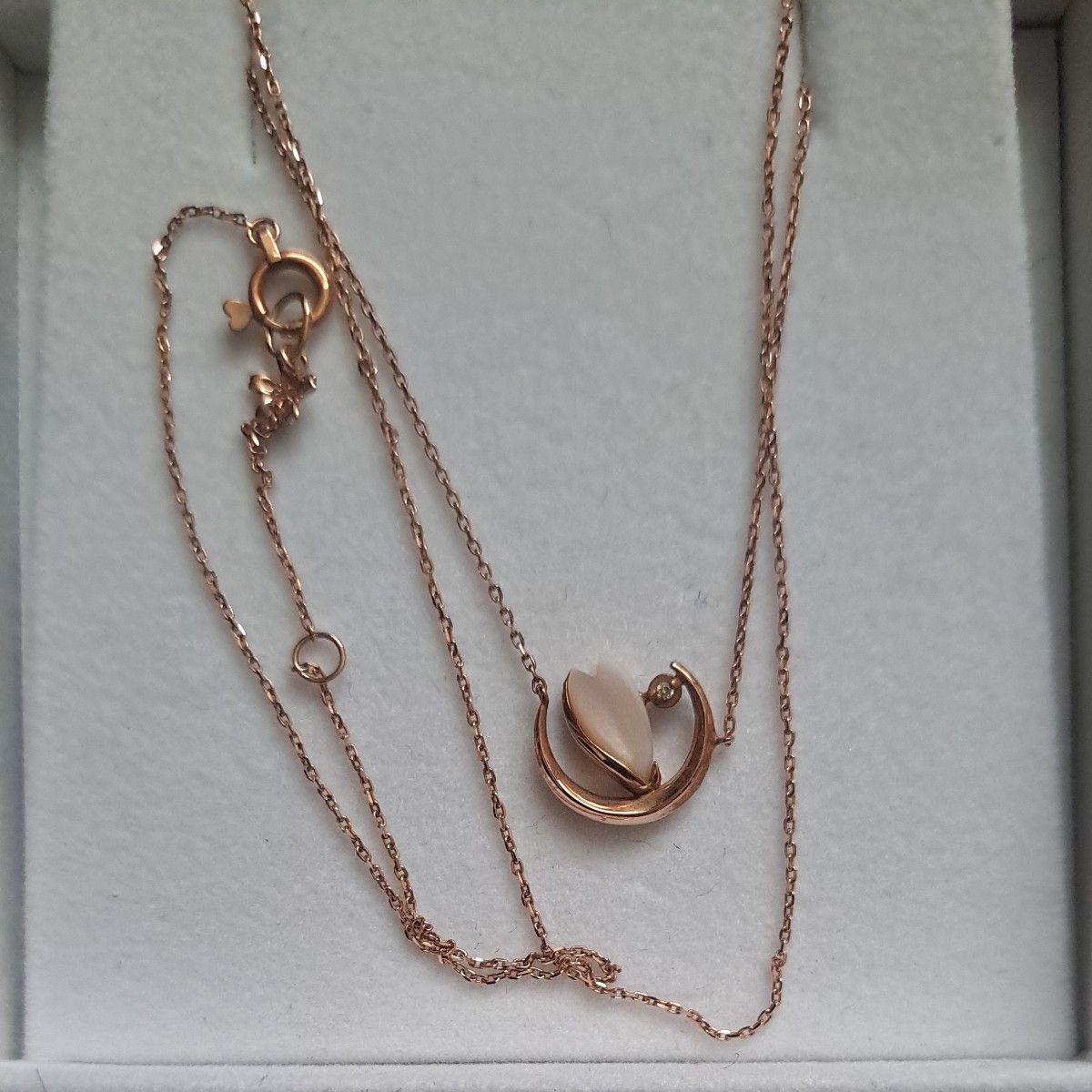 STAR JEWELRY 限定商品 夜桜スタージュエリー ネックレス K10 ピンク