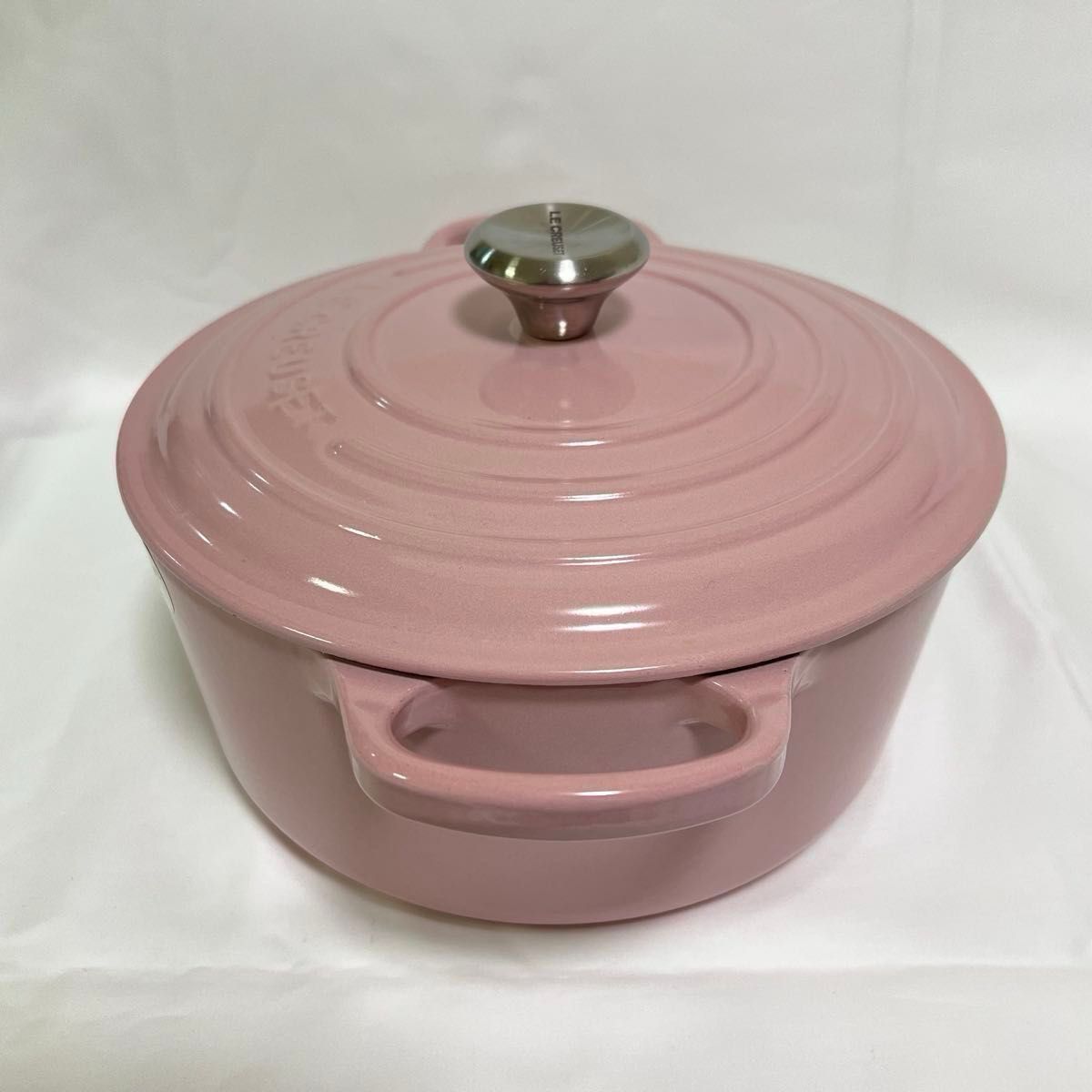 LE CREUSET ル・クルーゼ ココットロンド 22cmシフォンピンク【美品