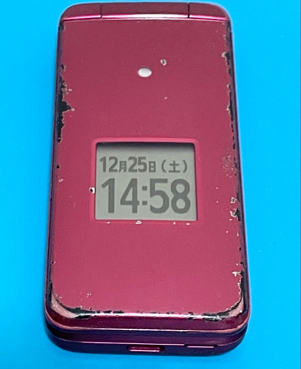 au KYF43 かんたんケータイ ライト ワインレッド ガラホ｜Yahoo!フリマ