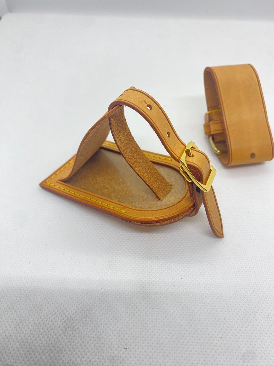 LOUIS VUITTON ルイヴィトン ネームタグ ポワニエ バッグ用 ヌメ革