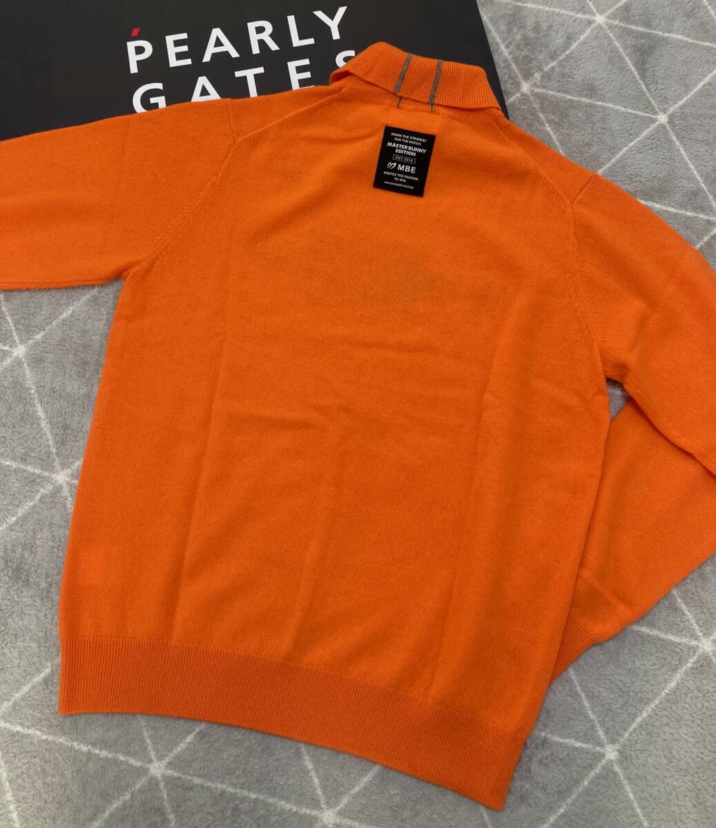 新品 パーリーゲイツ マスターバニー カシミヤ100％ タートルネック