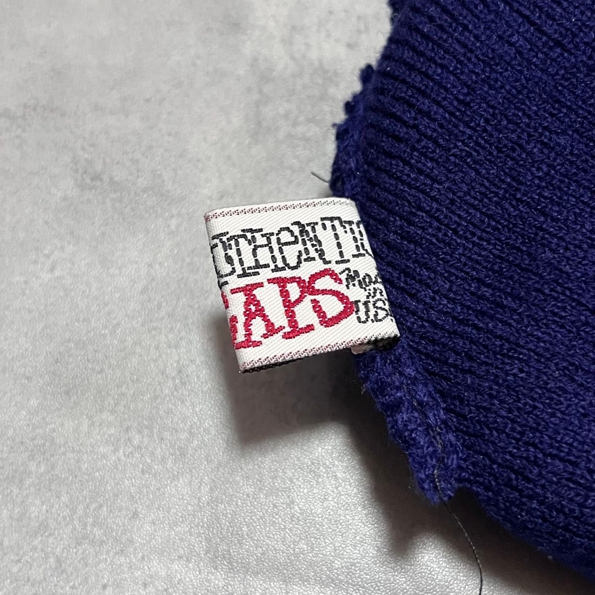 90's old stussy ステューシー ニットキャップ ビーニー 刺繍ロゴ 菅田