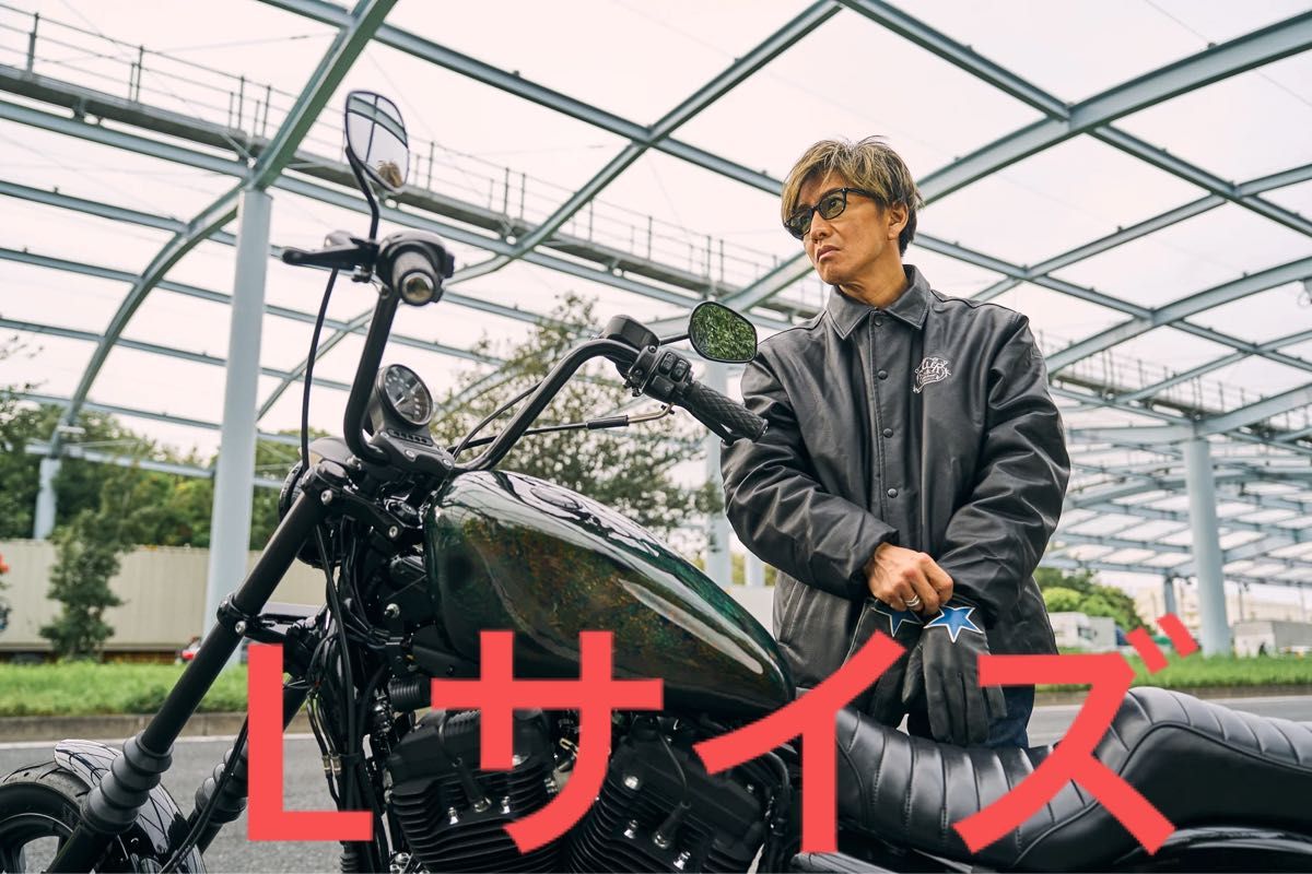 Lサイズ】ROLLER FAKE LEATHER COACH JACKET 木村拓哉 ローラー レザー
