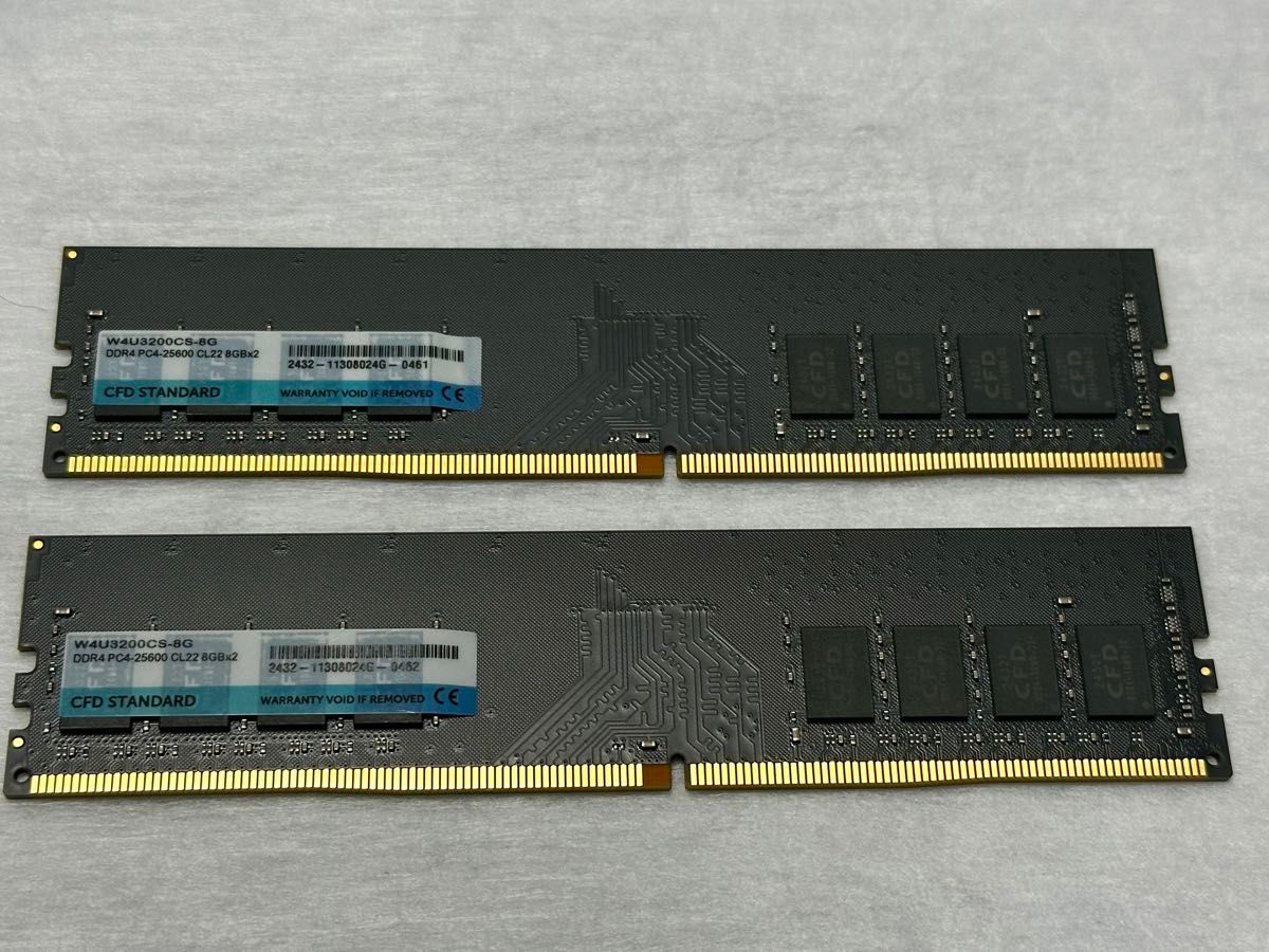 DDR4 PC4-25600 8GBx2 メモリ2枚組 S115821501 - メモリー写真は