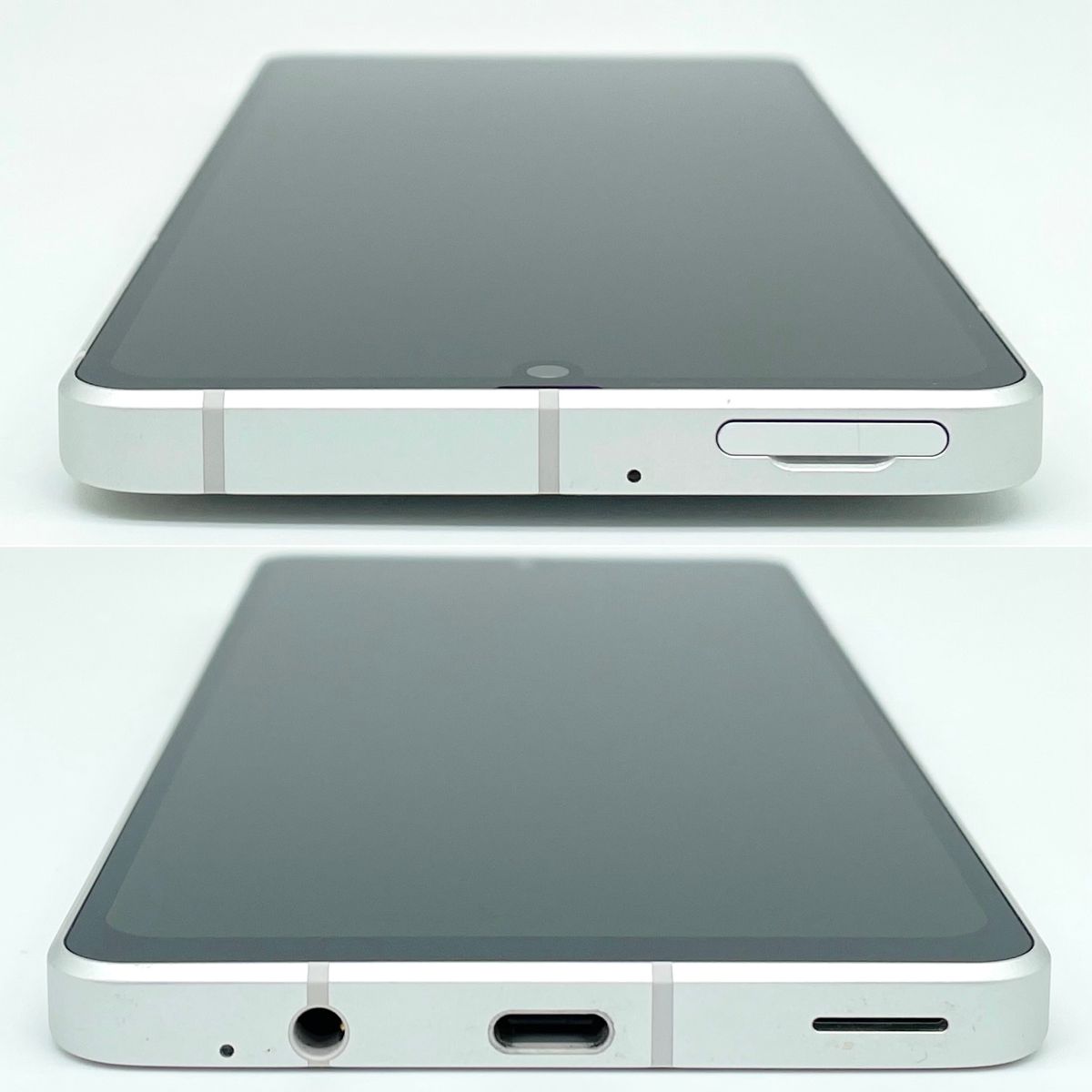 即配【美品】SBM◯ SHARP AQUOS sense7 plus 128GB シルバー 電池良好