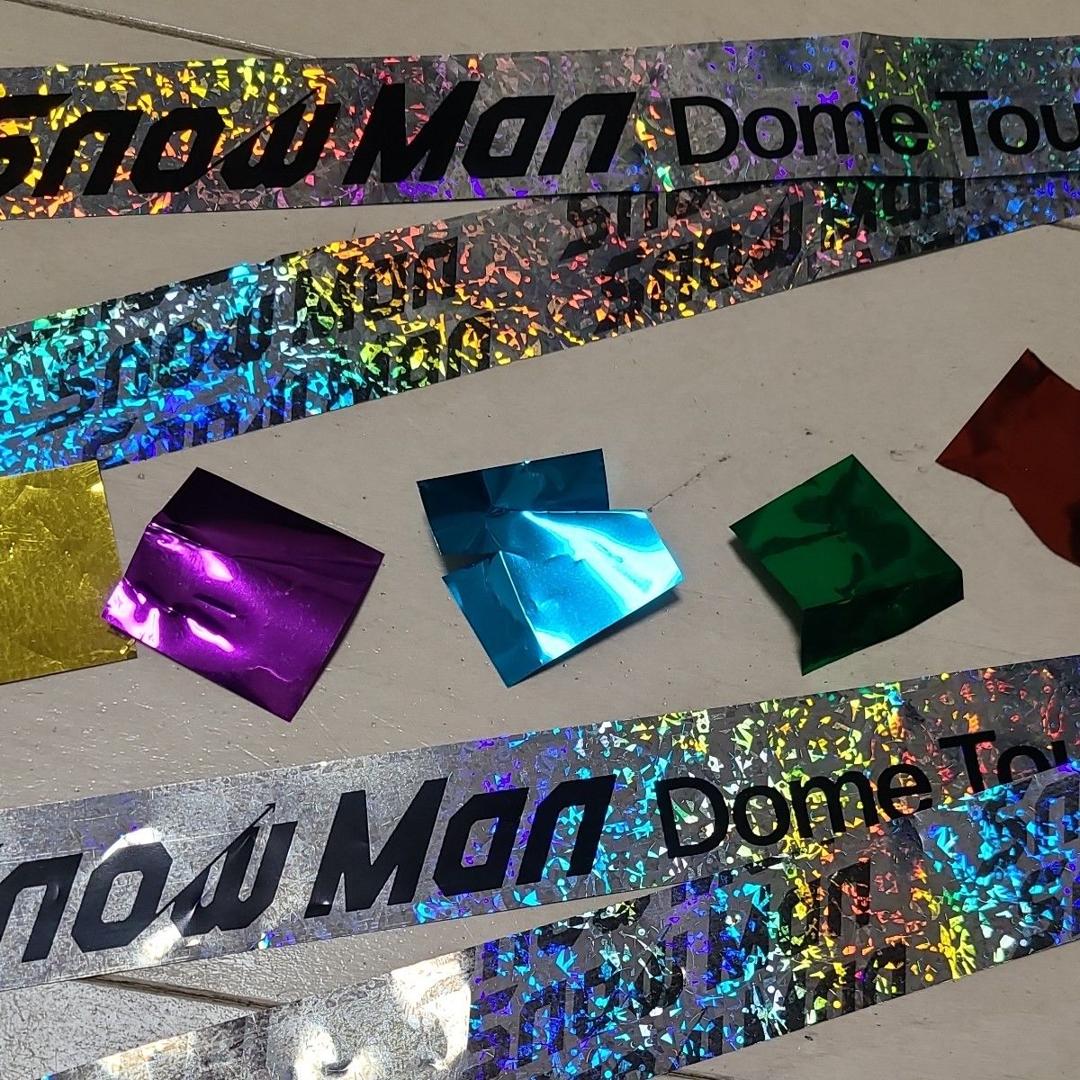 Snow Man Dome Tour 2025-2026 銀テープ 2本&音符&カラフル銀テ セット