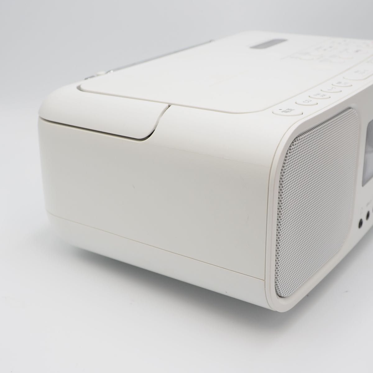 SONY CD ラジオ カセットデッキ白 CFD-S401 ラジカセ ポータブル CFD