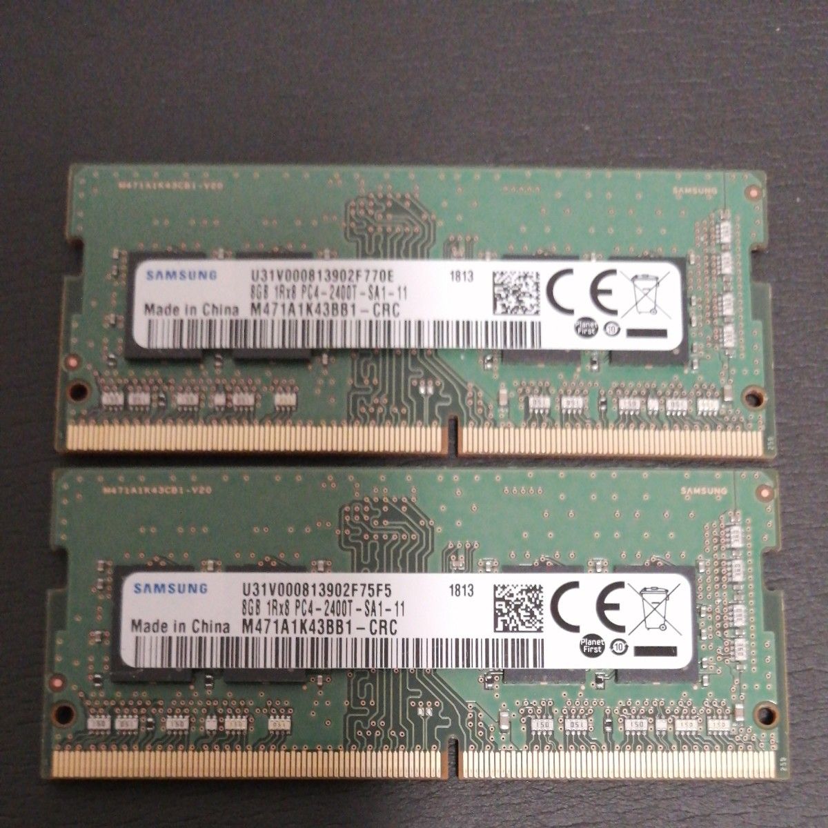 SAMSUNG DDR4-2400T 8GB ノートPC用メモリ 2枚セット｜Yahoo!フリマ