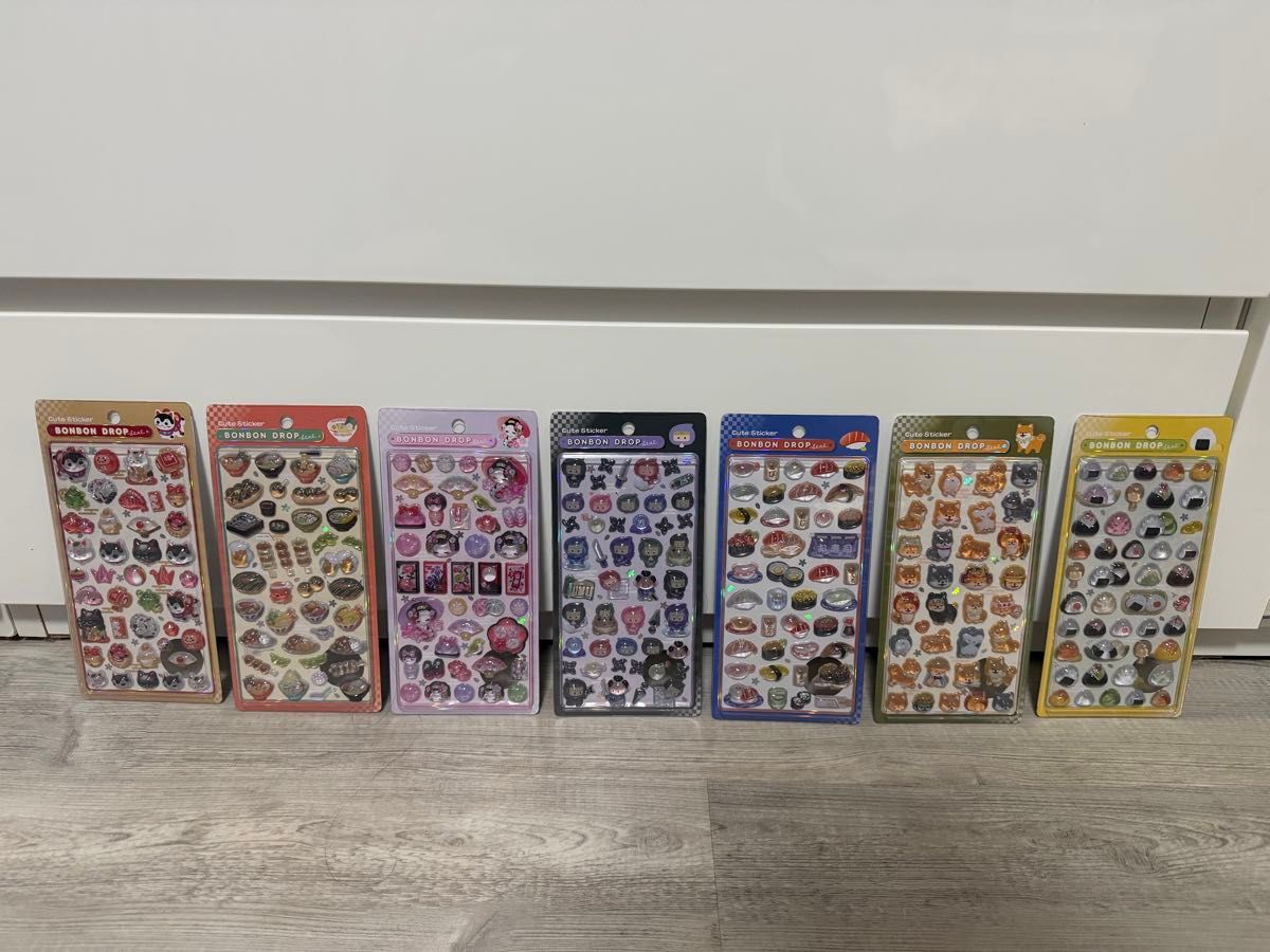 正規品】ボンボンドロップシール 和柄 7点セット ボンボンドロップ
