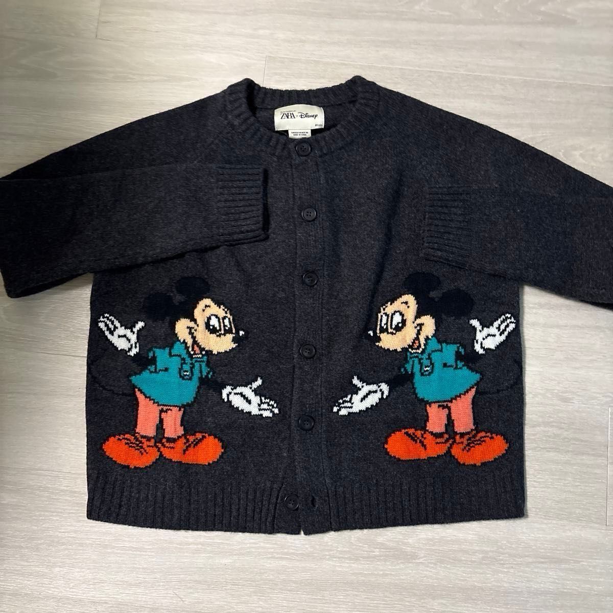 ZARA Disney harry lambert ミッキーマウスウールカーディガン Mサイズ