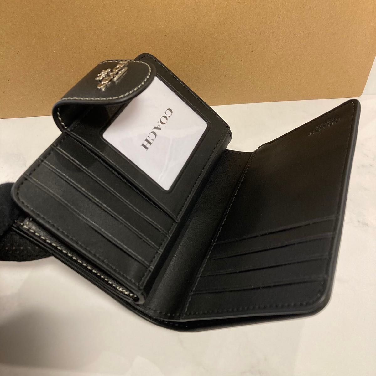 新品 COACH 長財布 コーチ 二つ折り財布 レディース メンズ