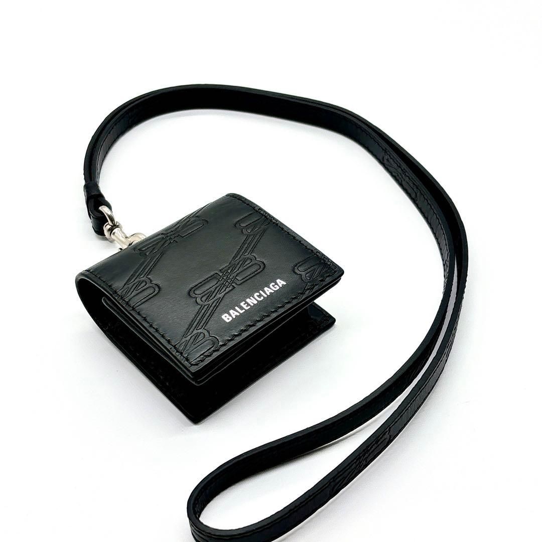 BALENCIAGA バレンシアガ BBライン イヤホンケース 717747 ブラック