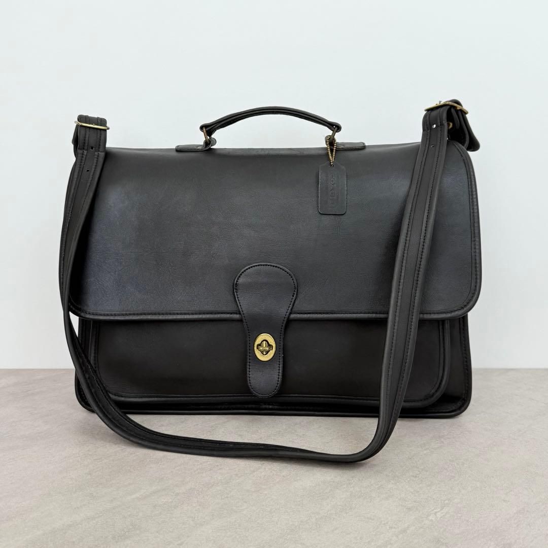 COACH コーチ メトロポリタン ブリーフケース ショルダーバッグ 黒